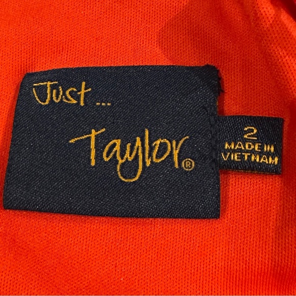 Taylor Orange Fit & Flare Lace Dress - Picture 6 of 8